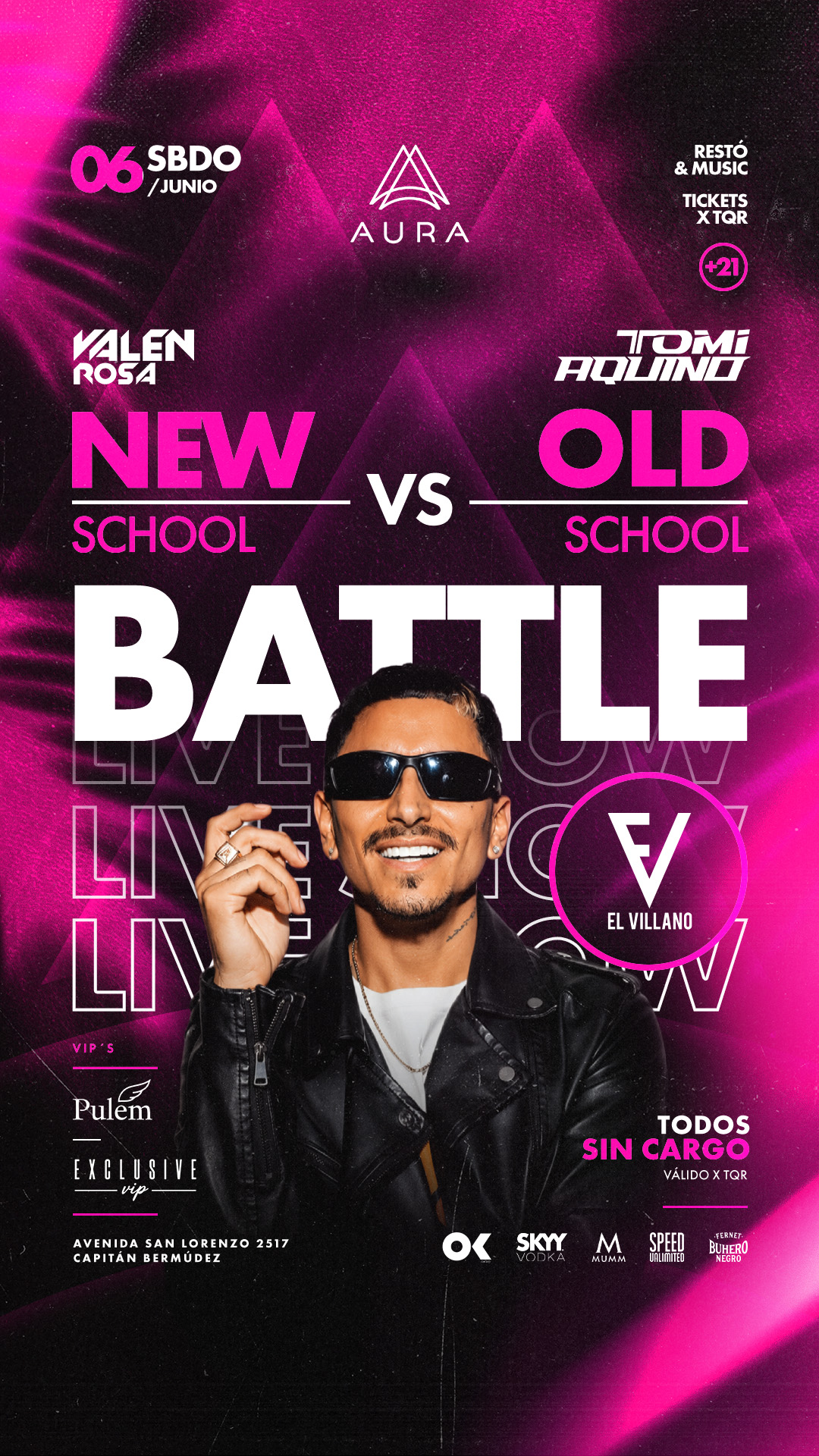 AURA SÁBADOS✨ NEW VS OLD SCHOOL ⏮️ EL VILLANO EN VIVO ⚡️